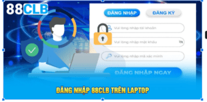 Đăng nhập 88CLB trên laptop